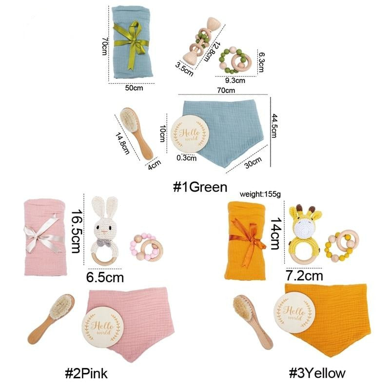 Newborn Baby Gift Hamper (6pcs set)