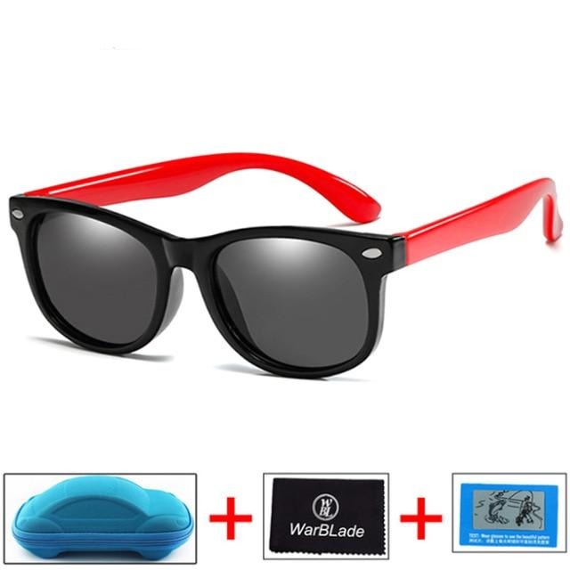 Durable Polarized Kids Sunglasses with Case