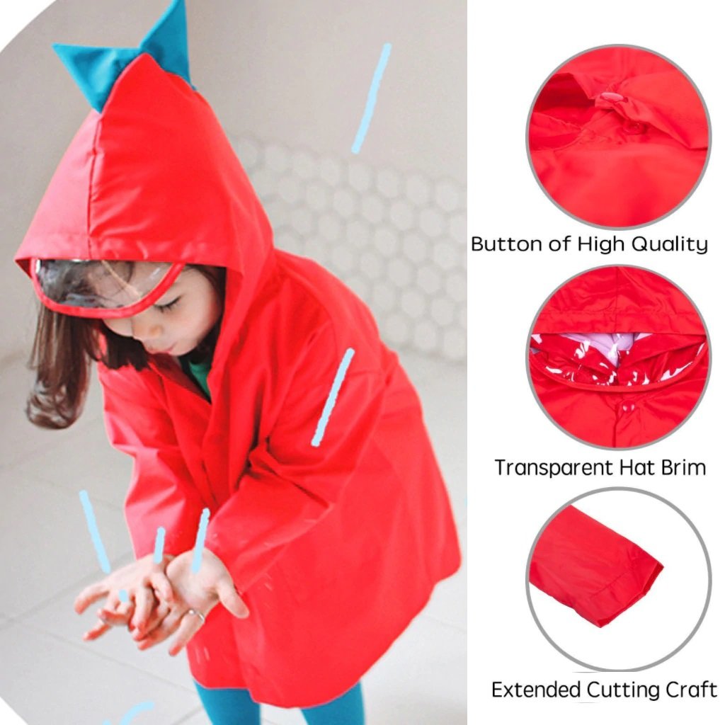 Kids Dinosaur Raincoat - Baby Castle Australia